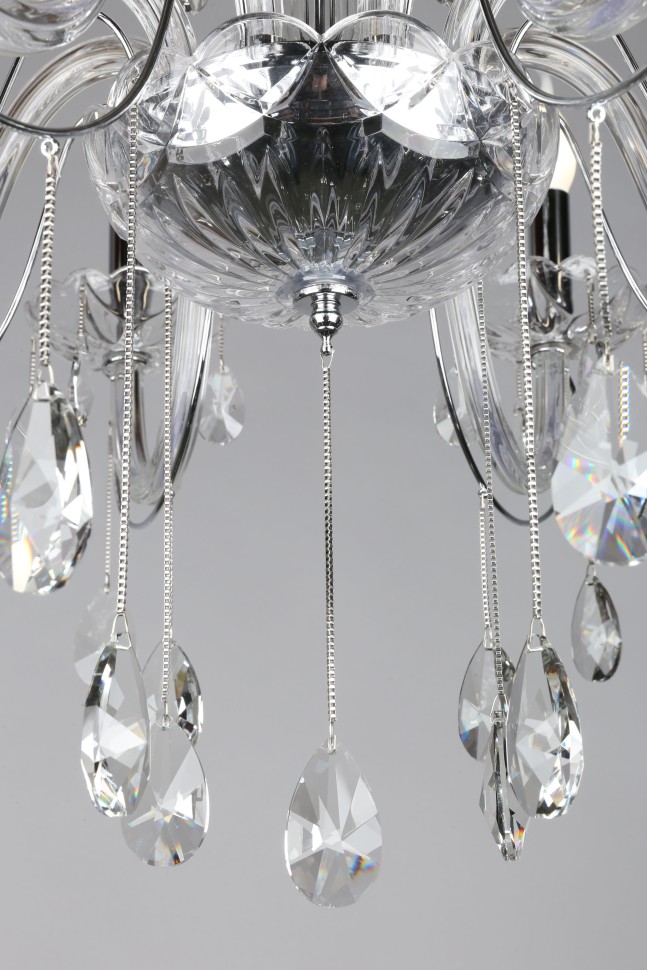 OML-70203-08 OMNILUX хрустальная подвесная люстра Valledoria, E14*8*40W, 75см диаметр