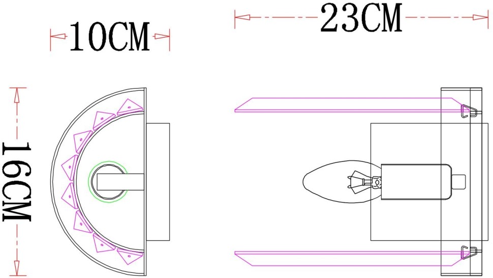 A1003AP-1CC ARTE LAMP бра хрусталь Secunda