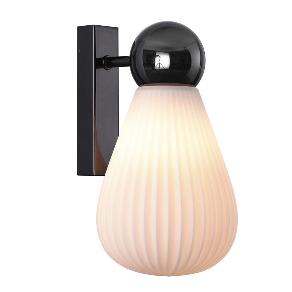 5418/1W ODEON LIGHT EXCLUSIVE Бра Elica, черный хром, белый