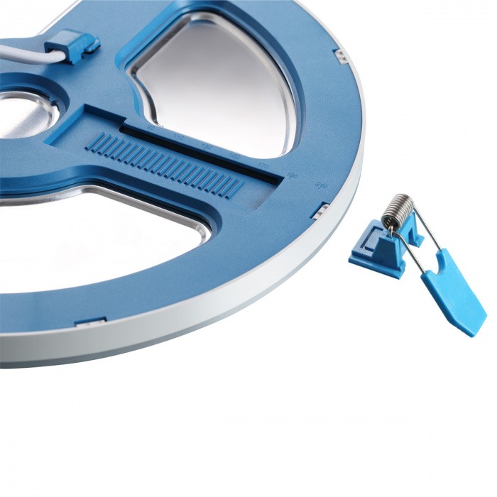 359019 NOVOTECH SPOT черный встраиваемый светодиодный светильник SPAN, три сценария работы, IP20, 3000К, 6W+3W, 630Лм, 110мм диаметр