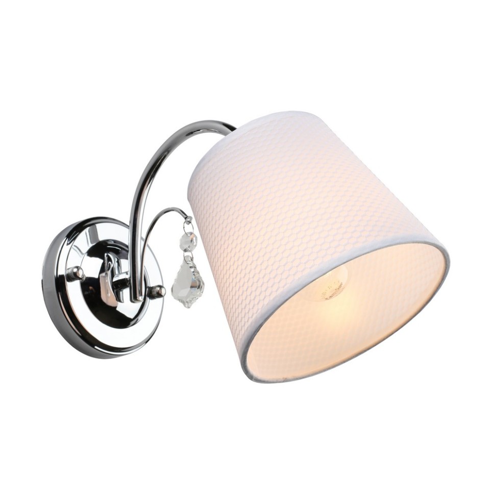 OML-56301-01 Omnilux Бра Novello, хром, белый текстиль