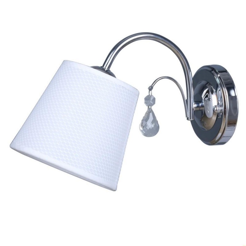 OML-56301-01 Omnilux Бра Novello, хром, белый текстиль
