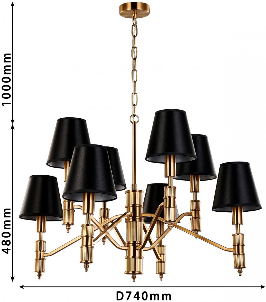 2933-8P Favourote подвесная люстра Flagship, E14*8