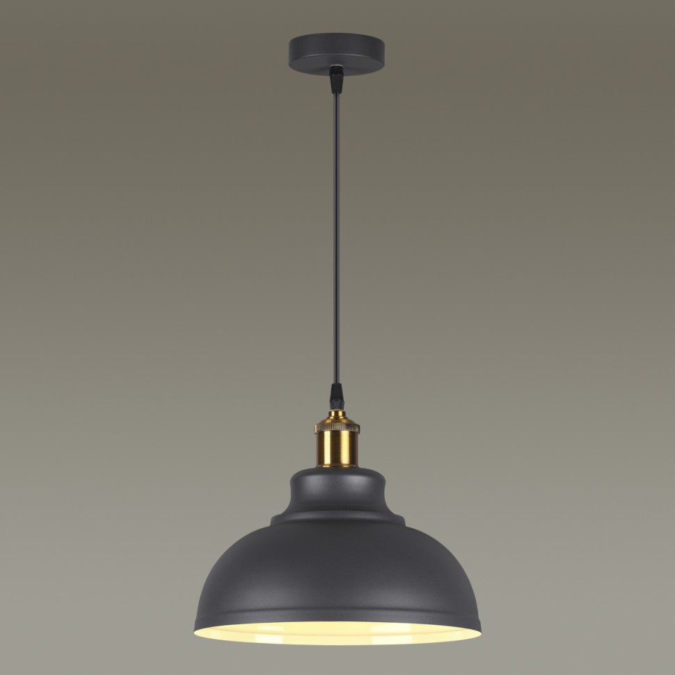 3366/1 ODEON LIGHT Pendant темно-серый подвес MIRT, 30см диаметр