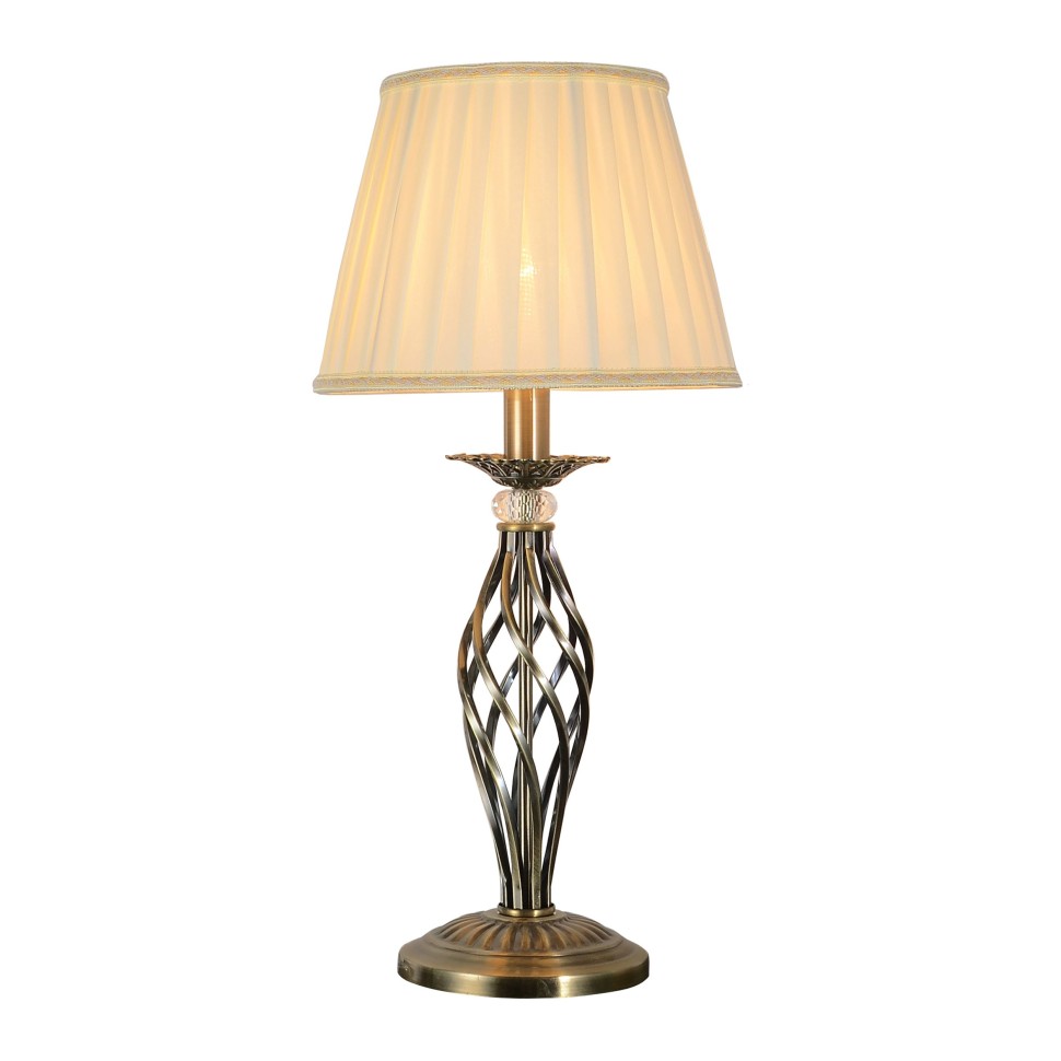 OML-79114-01 OMNILUX настольная лампа Belluno, бронза и бежевый, E27*1*40W