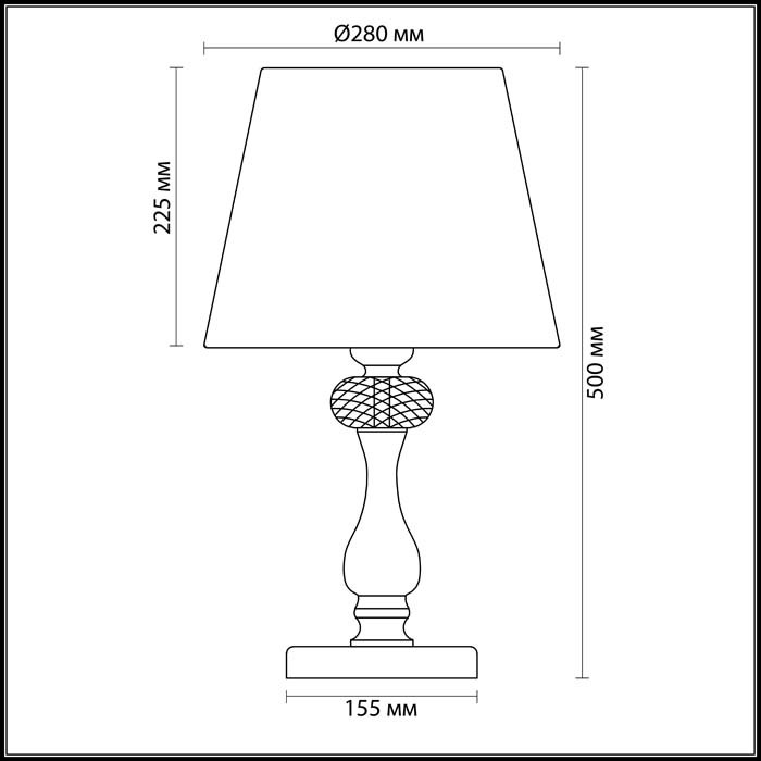 3393/1T ODEON LIGHT CLASSIC настольная лампа GAELLORI, лиловый, матовое золото с серебряной патиной