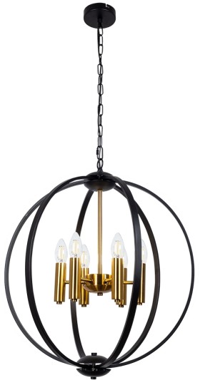 A7013SP-6BK ARTE LAMP подвесная люстра Castula E14*6*40W, диаметр 50см