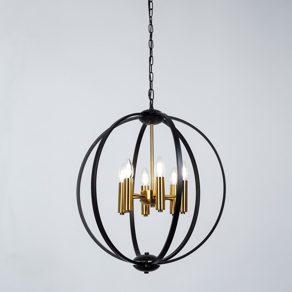 A7013SP-6BK ARTE LAMP подвесная люстра Castula E14*6*40W, диаметр 50см