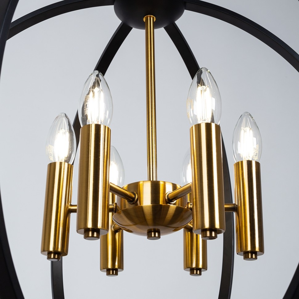 A7013SP-6BK ARTE LAMP подвесная люстра Castula E14*6*40W, диаметр 50см
