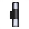 370992 NOVOTECH настенный ландшафтный светильник Costas IP54, E27*2*25W, черный