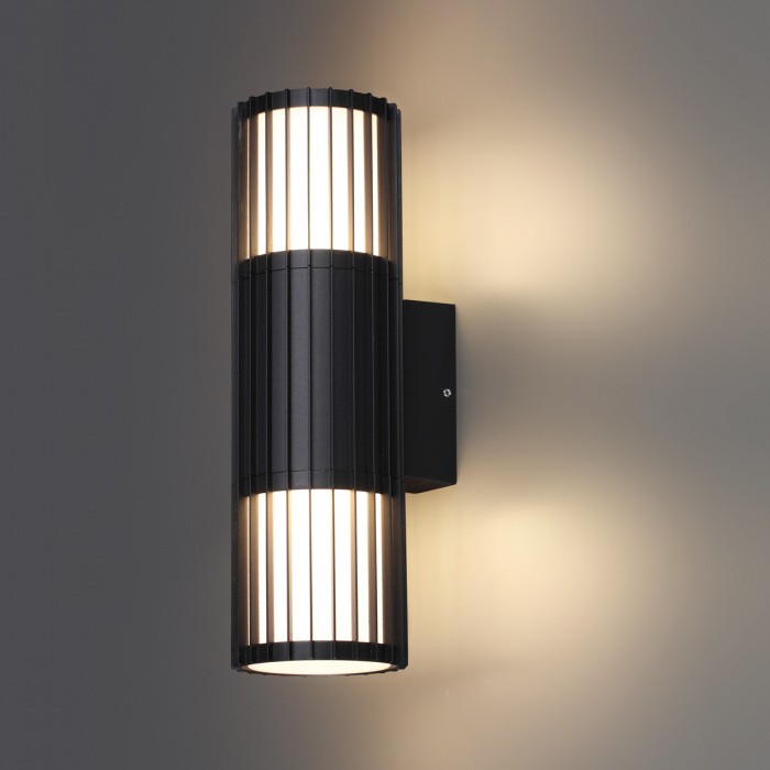 370992 NOVOTECH настенный ландшафтный светильник Costas IP54, E27*2*25W, черный