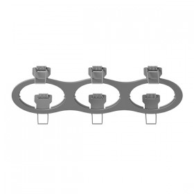 217639 Lightstar Рамка серая INTERO 16 TRIPLE ROUND