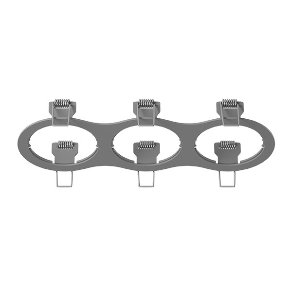 217639 Lightstar Рамка серая INTERO 16 TRIPLE ROUND