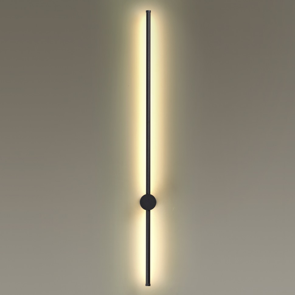 4335/18WL ODEON LIGHT Настенный LED светильник FILLINI, черный, 1 метр, 18W, 3000K