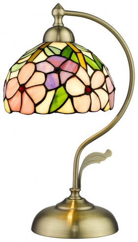 888-804-01 Velante настольная лампа с плафоном Тиффани