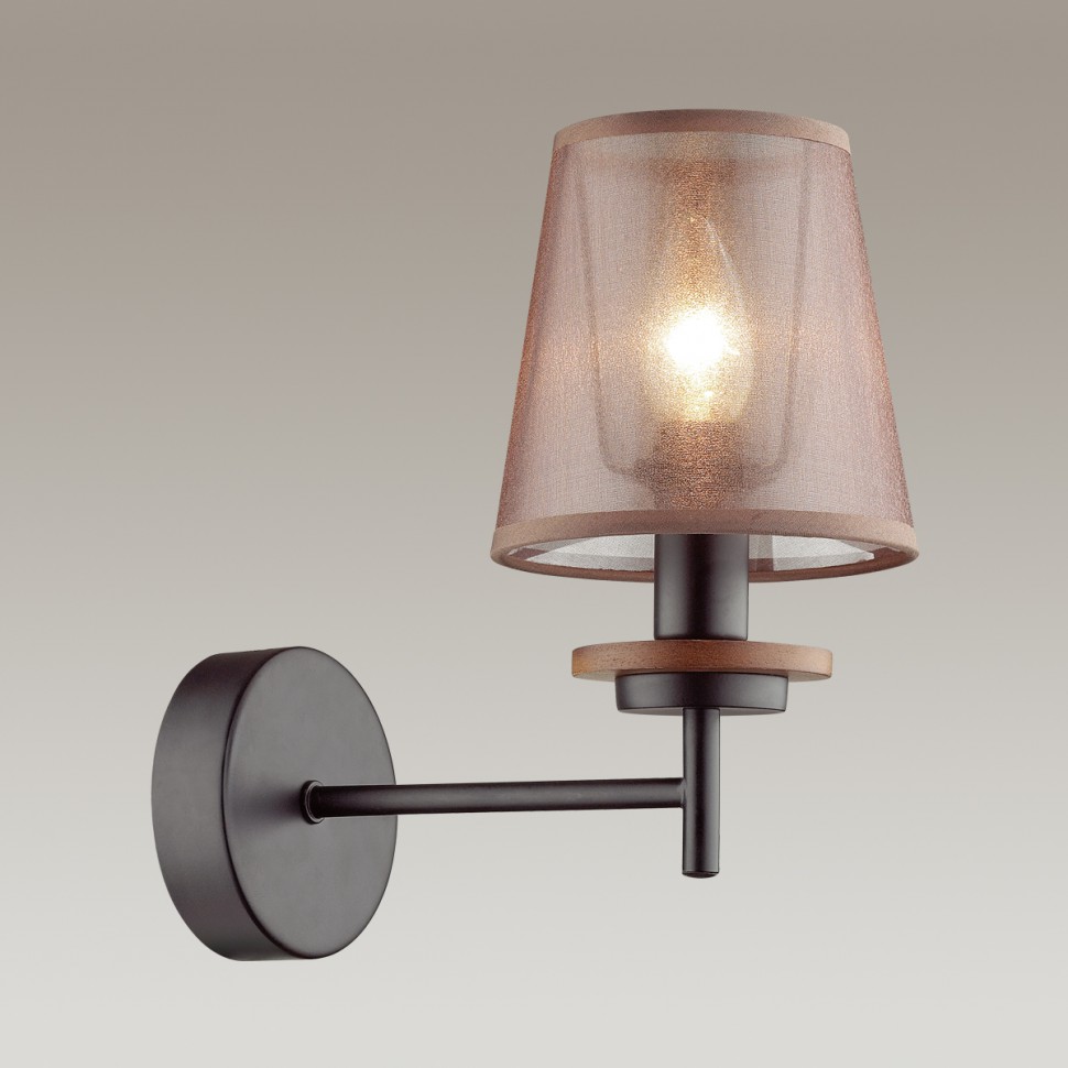 4498/1W LUMION бра BETSY в скандинавском стиле, черное