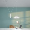 P080PL-01W Maytoni Technical белый подвесной светильник Peso, E27*1*60W