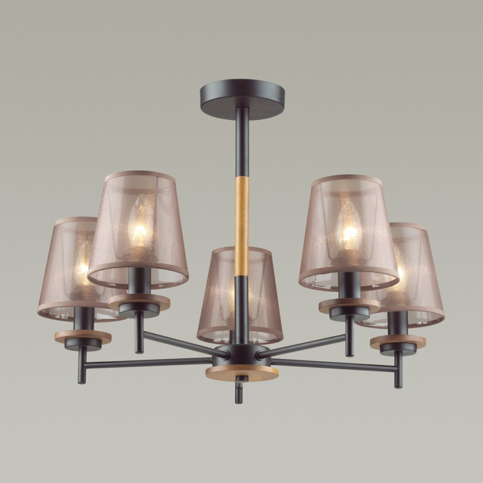 4498/5C LUMION потолочная люстра BETSY в скандинавском стиле, черная