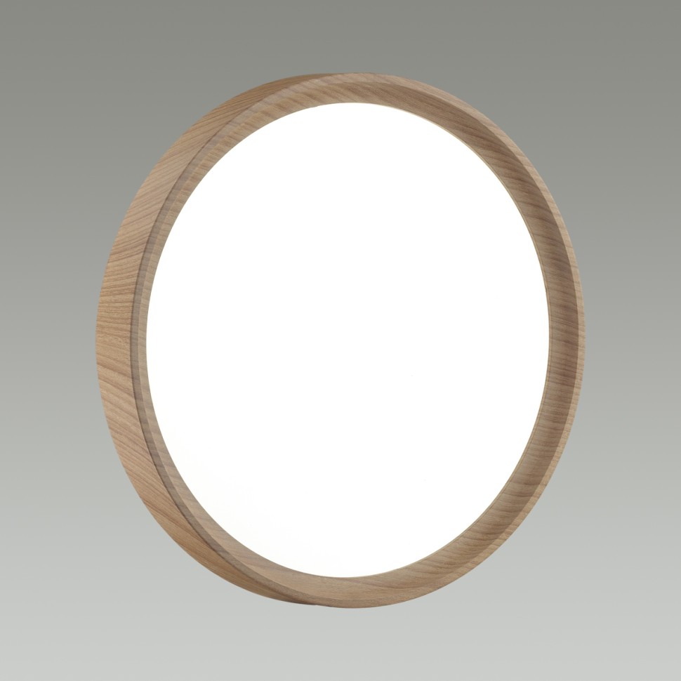 Архив - 7603/EL SONEX PALE Влагозащищенный светодиодный настенно-потолочный светильник WOODI, 72W, IP43, с пультом 3000-6000K, 5000Lm, 49см диаметр