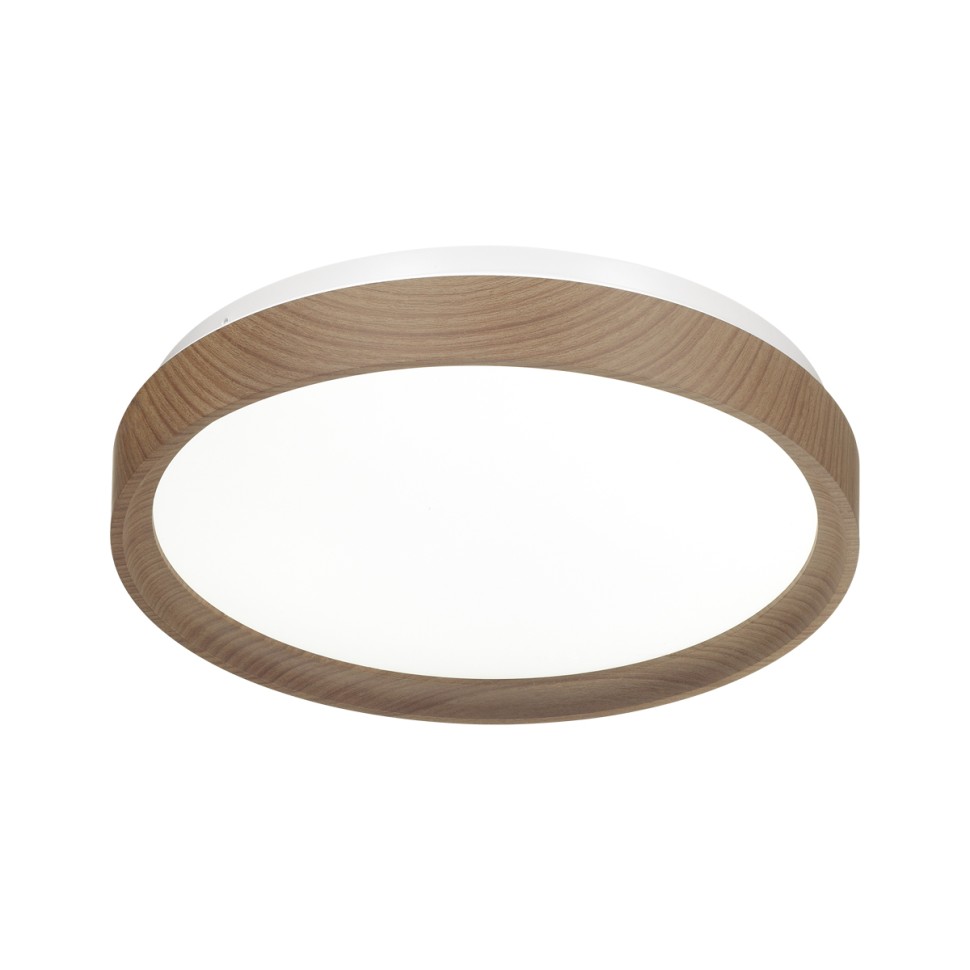 Архив - 7603/EL SONEX PALE Влагозащищенный светодиодный настенно-потолочный светильник WOODI, 72W, IP43, с пультом 3000-6000K, 5000Lm, 49см диаметр