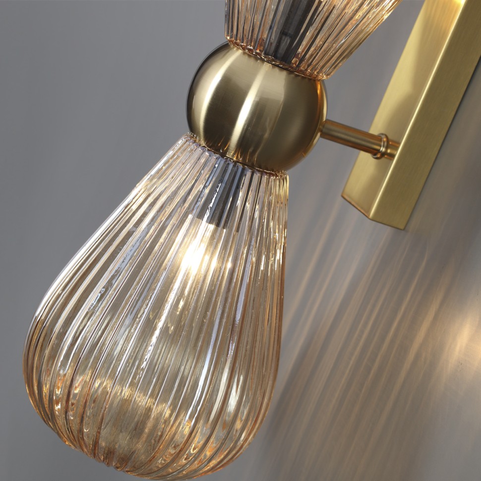 5402/2W ODEON LIGHT EXCLUSIVE Бра Elica, золото, янтарный