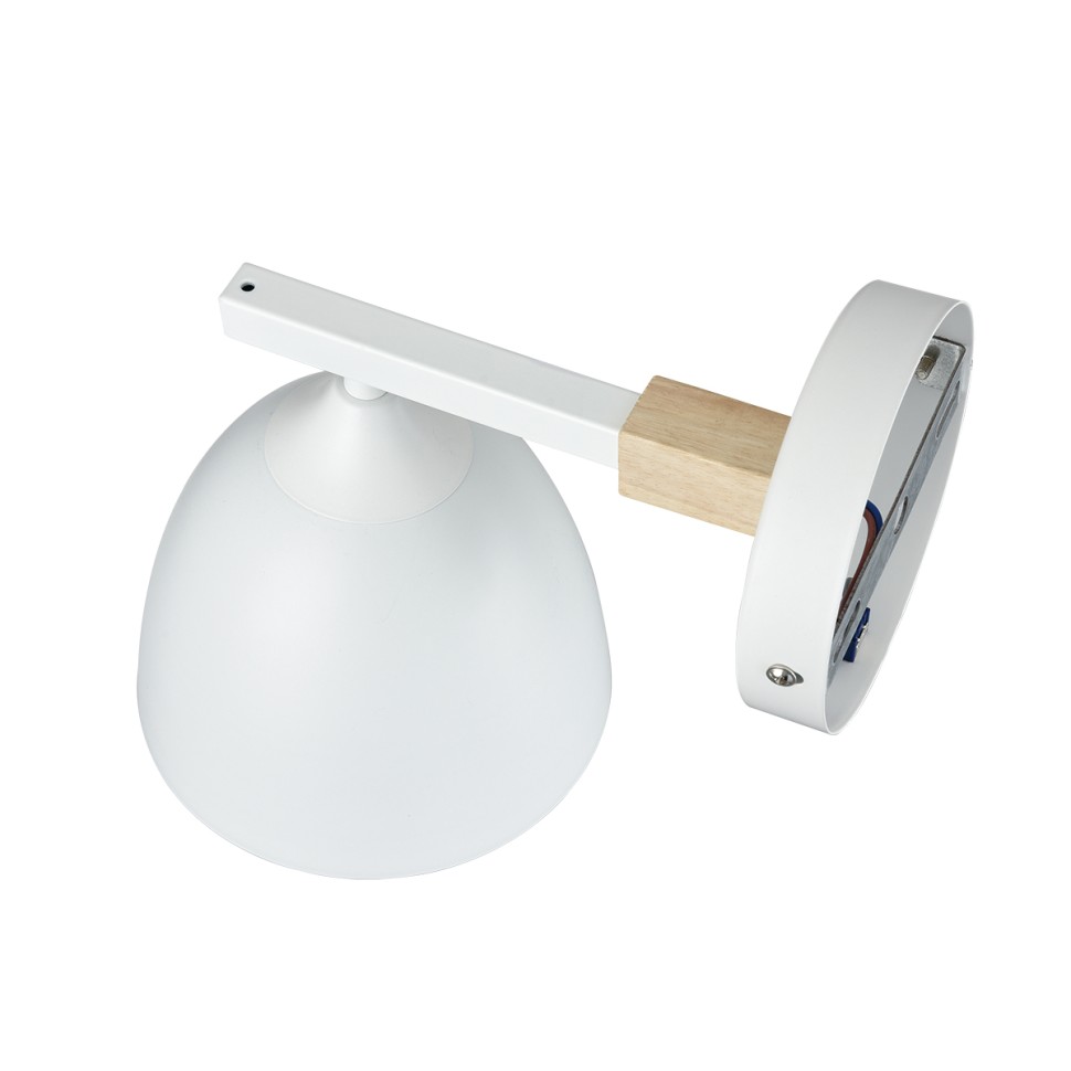 8095/1W LUMION бра с выключателем COLANGE в скандинавском стиле, белое