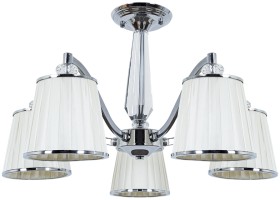 A4047PL-5CC ARTE LAMP потолочная люстра Talitha E14*5*40W, хром, белый, диаметр 64см