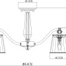 A4047PL-5CC ARTE LAMP потолочная люстра Talitha E14*5*40W, хром, белый, диаметр 64см