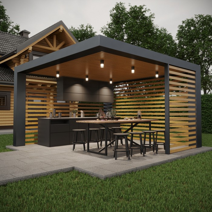 370993 NOVOTECH потолочный уличный светильник Costas IP54, E27*1*25W, черный