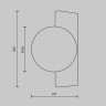 MOD324WL-01BS Maytoni Бра Avant-garde латунь, G9*1*25W