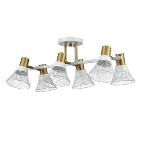 8045/6C LUMION MODERNI потолочная люстра ANRIYA, белый, латунь, металл/металл, Е14*6*40W