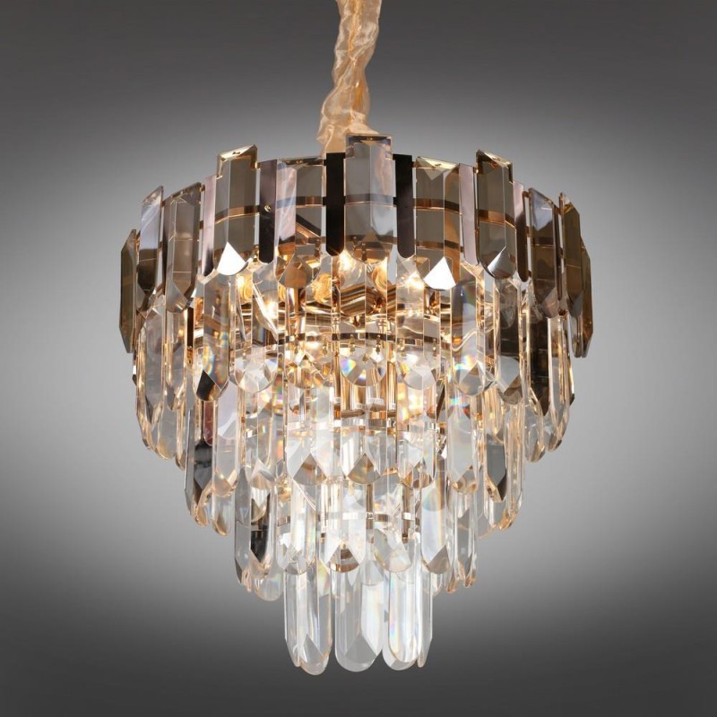 OML-81303-13 OMNILUX подвесная люстра из хрусталя Lariano, 47см диаметр