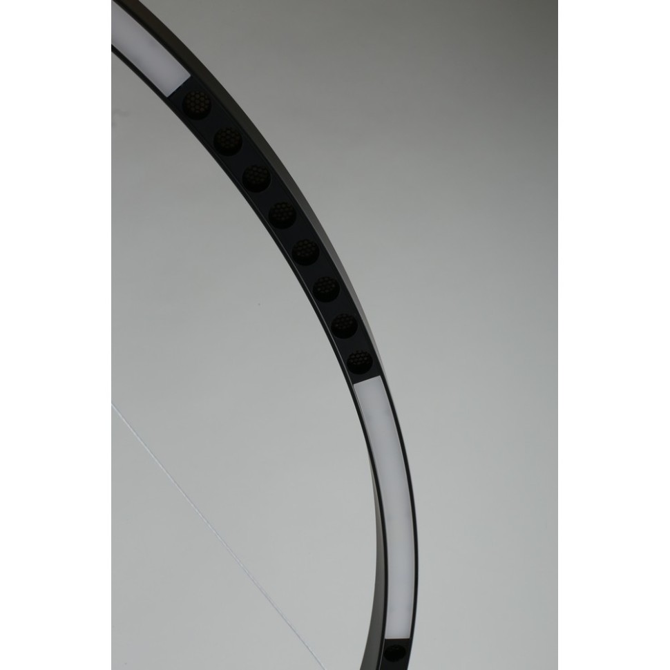 APL.051.03.43 Aployt Noella черная подвесная светодиодная люстра Кольцо 43W, 4000K, 2365Lm, 80см диаметр