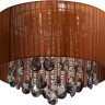 465017006 MW-Light Жаклин потолочная люстра, коричневый текстиль, E14*6*60W, 45см