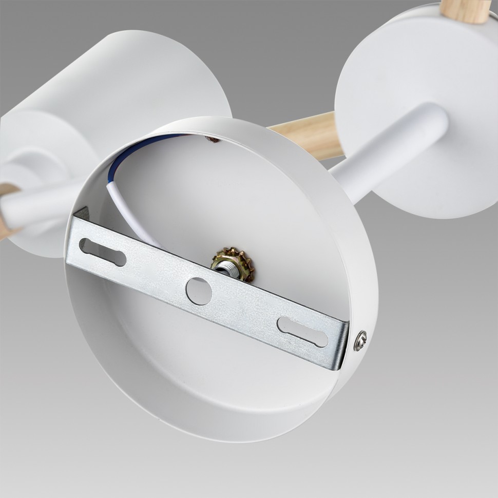 8097/6C LUMION потолочная люстра ROSALINA в скандинавском стиле, белая, на штанге