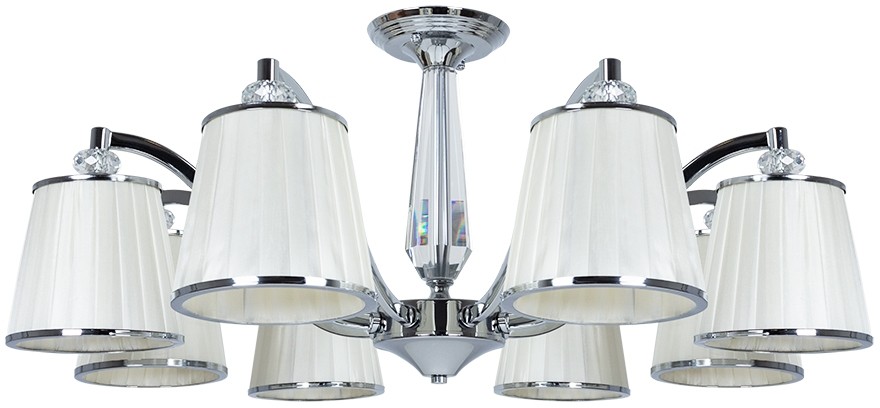 A4047PL-8CC ARTE LAMP потолочная люстра Talitha E14*8*40W, хром, белый, диаметр 79см