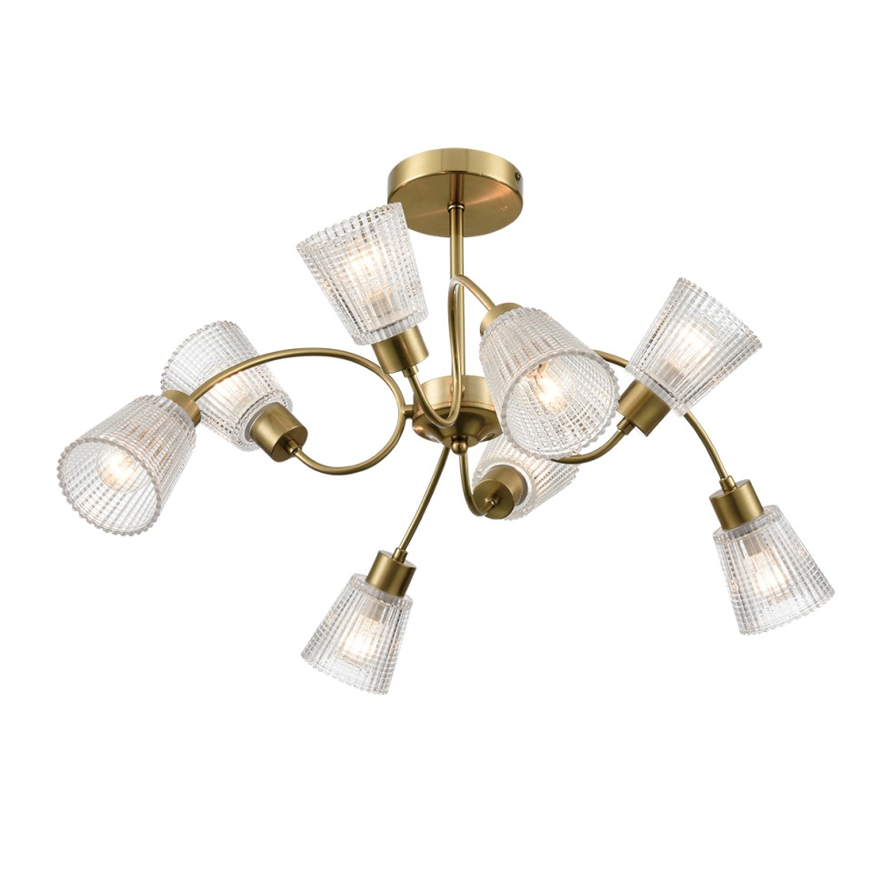 8154/8C LUMION потолочная люстра Imana E14*8*40W, медный