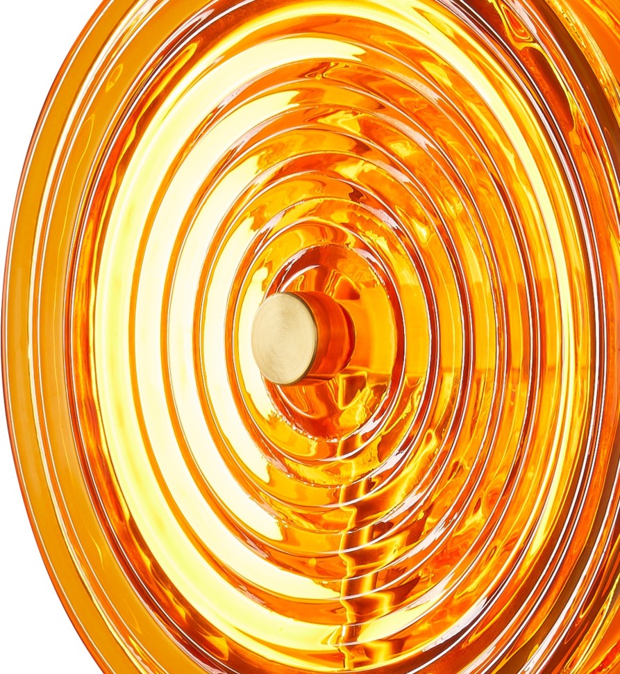 FR5442WL-L7YW Freya Настенный светодиодный светильник Borbon, Желтый, латунь, 7W, 3000K, 200mm