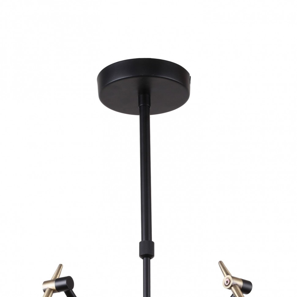 2197-5U F-Promo черная люстра на штанге Eget, Е14*5*40W