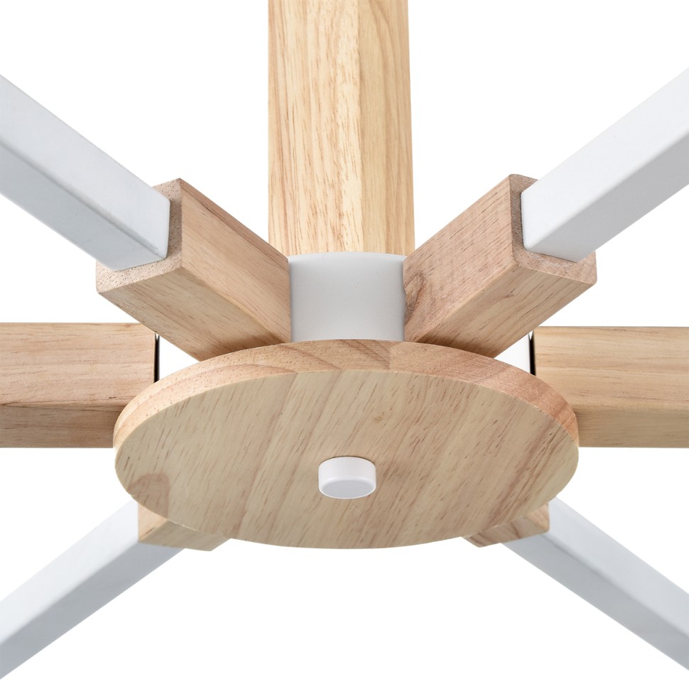 8095/6C LUMION потолочная люстра COLANGE в скандинавском стиле, белая, на штанге