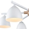 8095/6C LUMION потолочная люстра COLANGE в скандинавском стиле, белая, на штанге