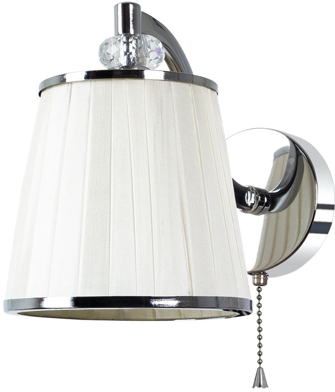 A4047AP-1CC ARTE LAMP бра с выключателем Talitha E14*1*40W, хром, белый