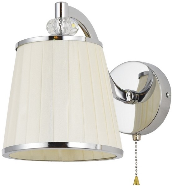A4047AP-1CC ARTE LAMP бра с выключателем Talitha E14*1*40W, хром, белый