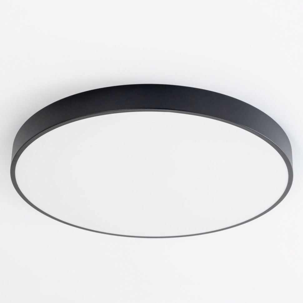 CL724105G1 Citilux Купер Черный потолочный светодиодный светильник RGB с пультом 105W, 60см, (ночной режим, таймер)