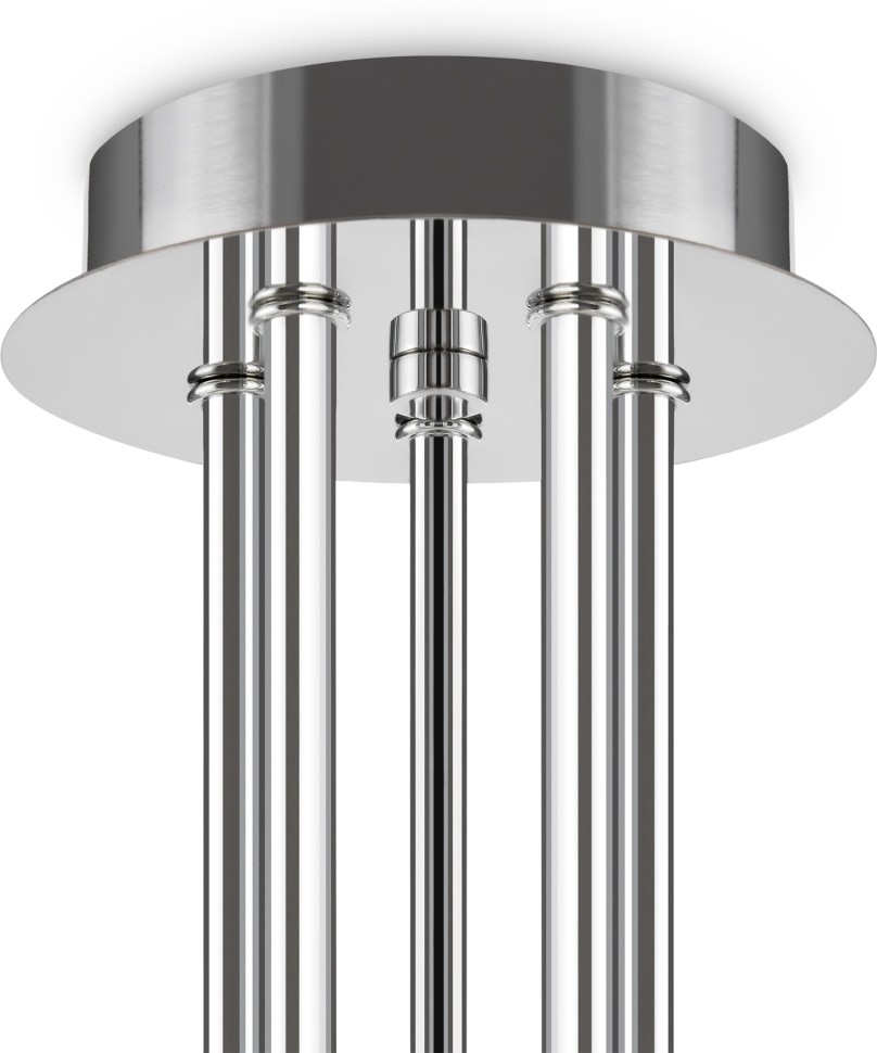 FR2023PL-05CH FREYA Потолочная люстра на штанге Ampera, E14*5*40W, хром, 60см диаметр