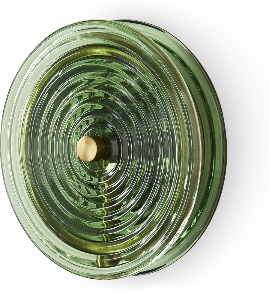 FR5442WL-L7GN Freya Настенный светодиодный светильник Borbon, Зеленый, латунь, 7W, 3000K, 200mm