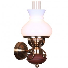 321-501-01 Velante настенный светильник &quot;керосиновая лампа&quot;, белый плафон