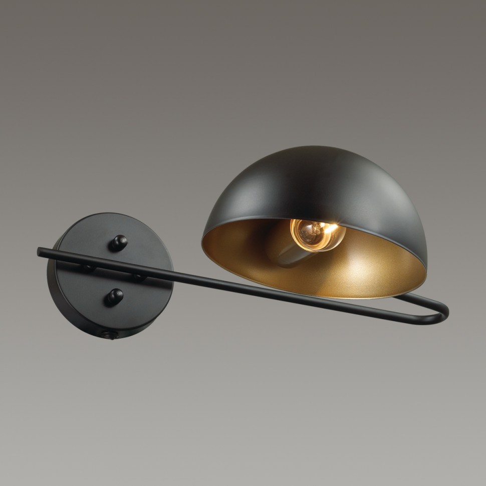 5293/1WA LUMION LOFTI черное бра в стиле Лофт KENT с выключателем