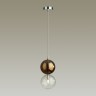 4980/1B ODEON LIGHT Pendant подвес TWIXY, хром, коричневый, G9*1*40W