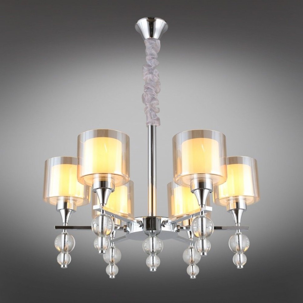 OML-70803-06 OMNILUX Aprica подвесная люстра модерн E27*6*40W